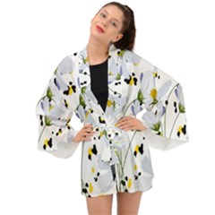 Tree Poppies  Long Sleeve Kimono by Sobalvarro