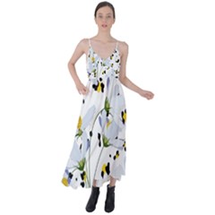 Tree Poppies  Tie Back Maxi Dress by Sobalvarro