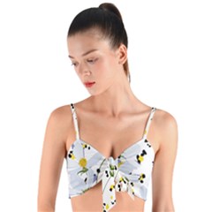 Tree Poppies  Woven Tie Front Bralet by Sobalvarro