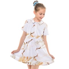 Birds And Flowers  Kids  Short Sleeve Shirt Dress by Sobalvarro