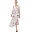 Flowers and Hearts Maxi Chiffon Cover Up Dress View1