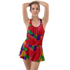 Fruit Life 2  Ruffle Top Dress Swimsuit by Valentinaart