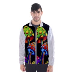 Mushroom Painting  Men s Windbreaker by AstralArtistV