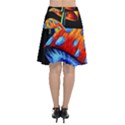 Mushroom Painting  Chiffon Wrap Front Skirt View2