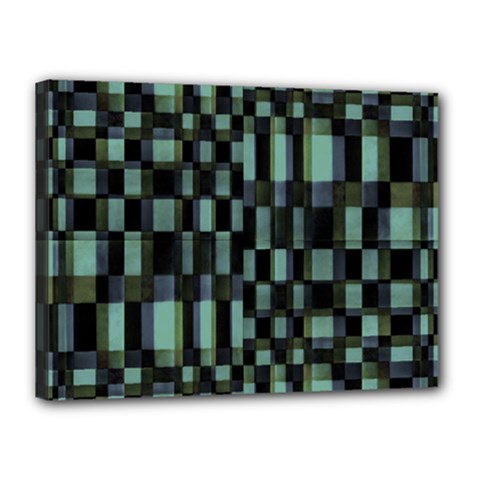 Dark Geometric Pattern Design Canvas 16  X 12  (stretched) by dflcprintsclothing