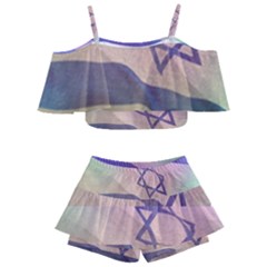 Israel Kids  Off Shoulder Skirt Bikini by AwesomeFlags