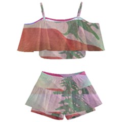 Lebanon Kids  Off Shoulder Skirt Bikini by AwesomeFlags