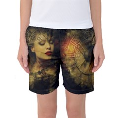 Surreal Steampunk Queen From Fonebook Women s Basketball Shorts by 2853937