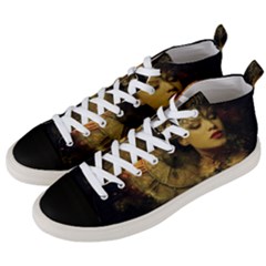 Surreal Steampunk Queen From Fonebook Men s Mid-top Canvas Sneakers by 2853937