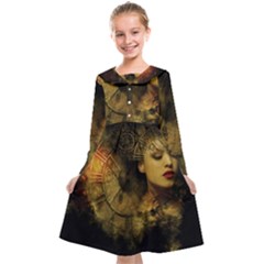 Surreal Steampunk Queen From Fonebook Kids  Midi Sailor Dress by 2853937