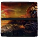 Tiger King In A Fantastic Landscape From Fonebook Seat Cushion View4