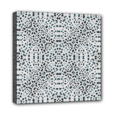 Dots Motif Geometric Print Design Mini Canvas 8  X 8  (stretched) by dflcprintsclothing