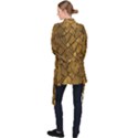 Golden Mosaic Texture Print Long Sleeve Velvet Kimono  View2