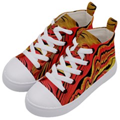 Warrior s Spirit Kids  Mid-top Canvas Sneakers by BrenZenCreations