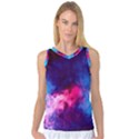 Colorful Pink and Blue Disco smoke - mist, digital art Women s Basketball Tank Top View1