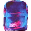Colorful Pink and Blue Disco smoke - mist, digital art Full Print Backpack View1