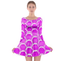 Hexagon Windows Long Sleeve Skater Dress by essentialimage