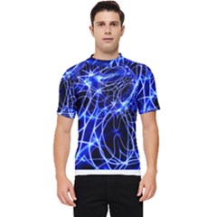 Lines Flash Light Mystical Fantasy Men s Short Sleeve Rash Guard by Dutashop