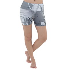 Dance Music Treble Clef Sound Girl Lightweight Velour Yoga Shorts by Dutashop