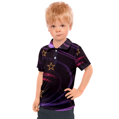 Background Abstract Star Kids  Polo Tee by Dutashop