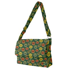 Background Fruits Several Full Print Messenger Bag (l) by Dutashop