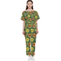 Background Fruits Several Batwing Lightweight Jumpsuit View1