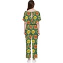 Background Fruits Several Batwing Lightweight Jumpsuit View2