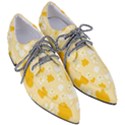 Abstract daisy Pointed Oxford Shoes View3