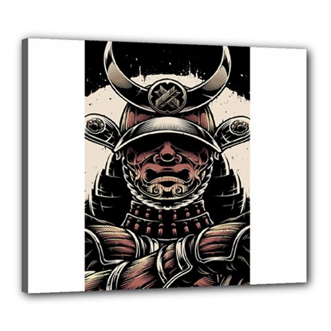 Samurai Oni Mask Canvas 24  X 20  (stretched) by Saga96