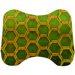 Hexagon Windows Head Support Cushion by essentialimage365