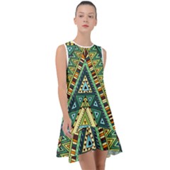 Native Mandala Frill Swing Dress by goljakoff