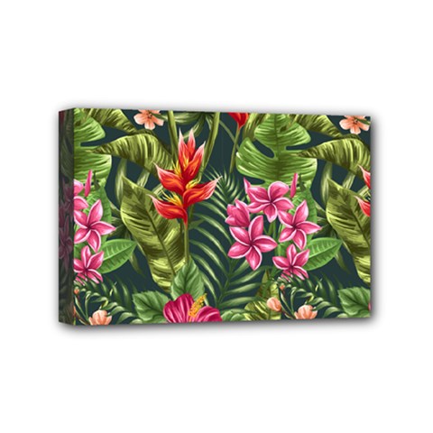 Tropic Flowers Mini Canvas 6  X 4  (stretched) by goljakoff