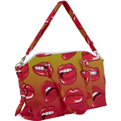 Hot Lips Canvas Crossbody Bag by ExtraAwesomeSauce