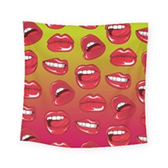 Hot Lips Square Tapestry (small) by ExtraAwesomeSauce