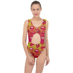 Hot Lips Center Cut Out Swimsuit by ExtraAwesomeSauce