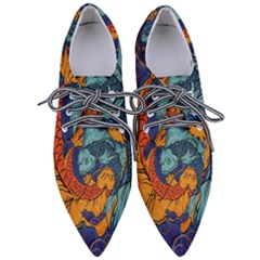 Koi Fish Pointed Oxford Shoes by ExtraGoodSauce