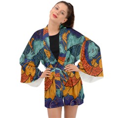 Koi Fish Long Sleeve Kimono by ExtraAwesomeSauce