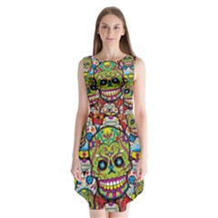 Sugar Skulls Sleeveless Chiffon Dress   by ExtraAwesomeSauce