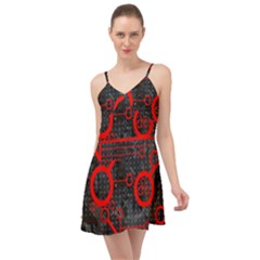 Tech - Red Summer Time Chiffon Dress by ExtraAwesomeSauce