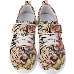 White Tiger Men s Velcro Strap Shoes by ExtraAwesomeSauce