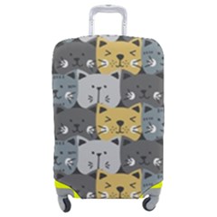 Cute Cat Pattern Luggage Cover (medium) by ExtraAwesomeSauce