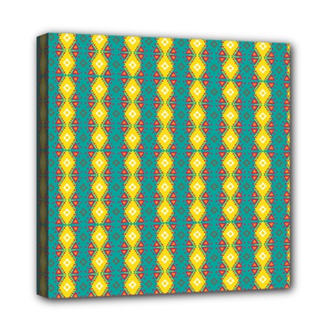 Native American Pattern Mini Canvas 8  X 8  (stretched) by ExtraAwesomeSauce