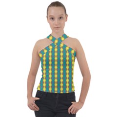 Native American Pattern Cross Neck Velour Top by ExtraAwesomeSauce