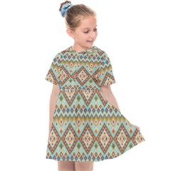 Native American Pattern Kids  Sailor Dress by ExtraAwesomeSauce