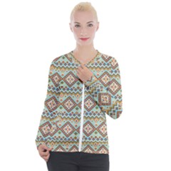 Native American Pattern Casual Zip Up Jacket by ExtraAwesomeSauce