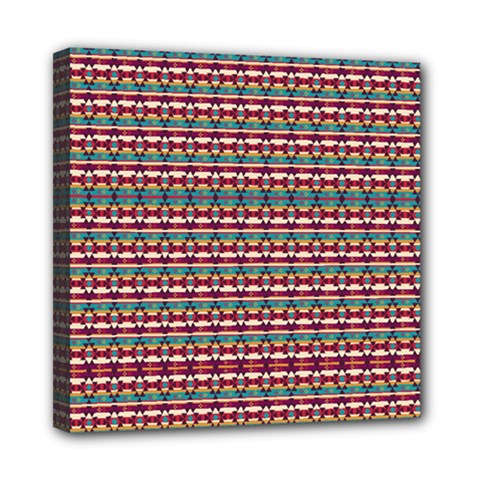 Native American Pattern Mini Canvas 8  X 8  (stretched) by ExtraAwesomeSauce