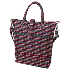 Native American Pattern Buckle Top Tote Bag by ExtraGoodSauce