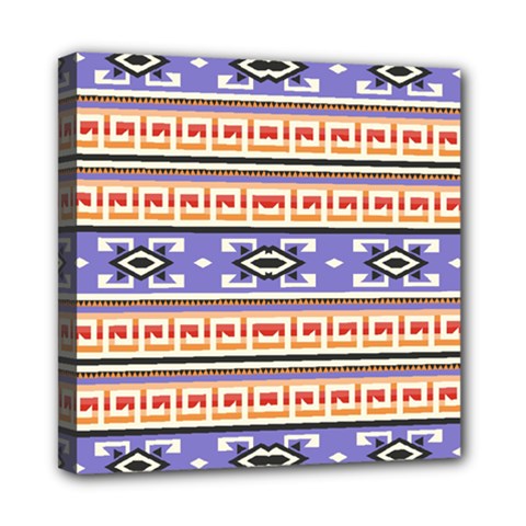 Native American Pattern Mini Canvas 8  X 8  (stretched) by ExtraAwesomeSauce