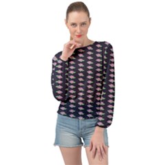 Nature Banded Bottom Chiffon Top by Sparkle