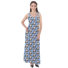 Cats Catty Sleeveless Velour Maxi Dress by Sparkle